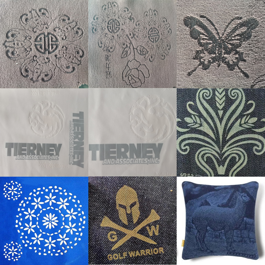 服裝布料激光打標(biāo)機(jī)，牛津布棉布麻布無(wú)紡布激光打標(biāo)